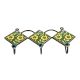 Forest Green Yellow Flower Tiles Hook